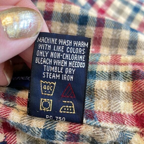 Gant Prairie Flannel tan, blue & red shirt - Picture 10 of 10